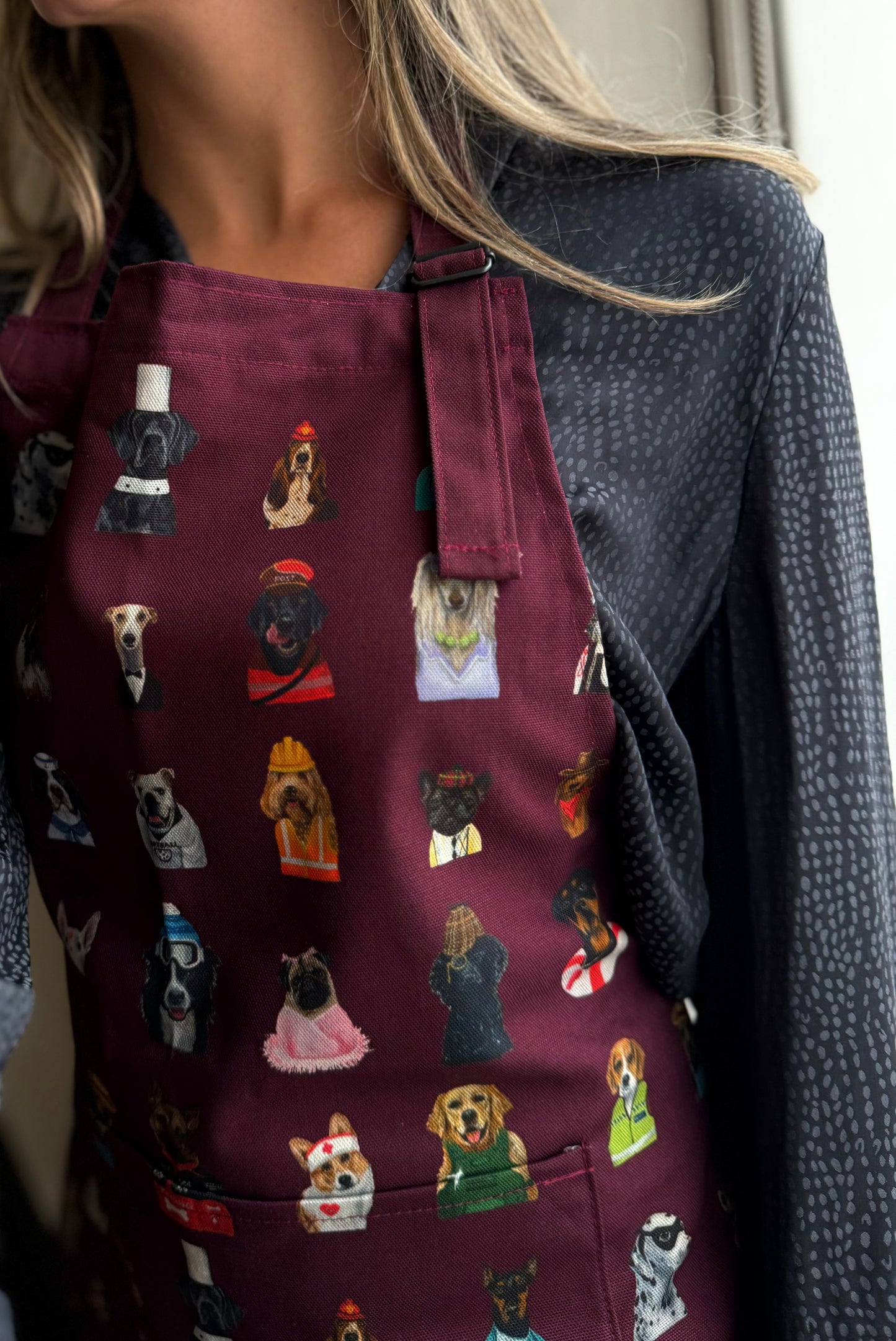 DOGS 100% Cotton Apron Berry Homeware Gifts