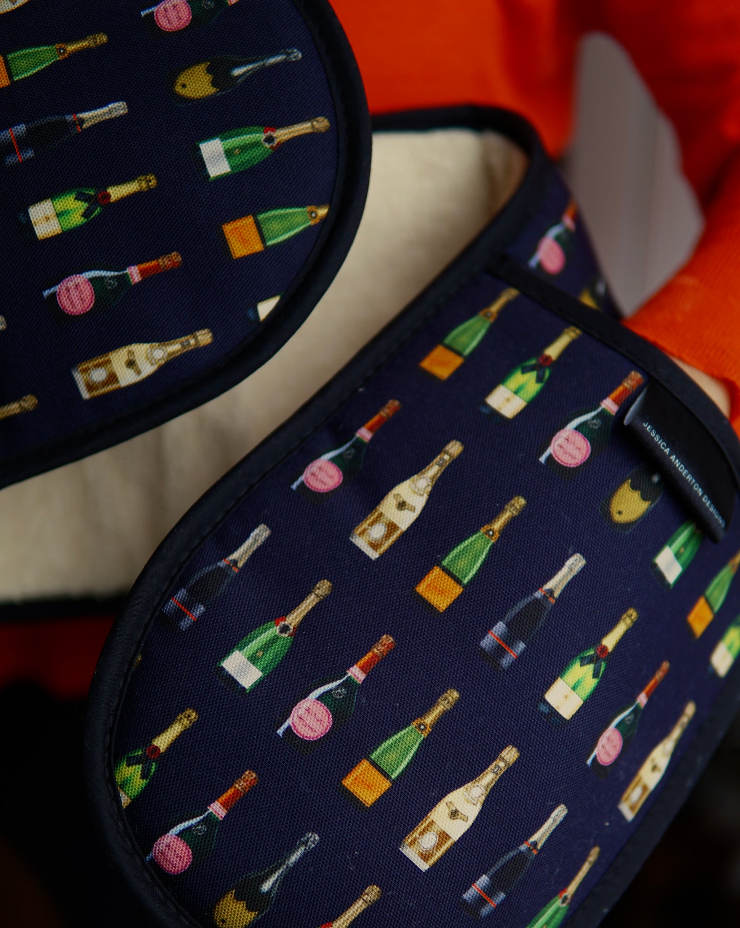 Champagne & Fizz Double Oven Gloves