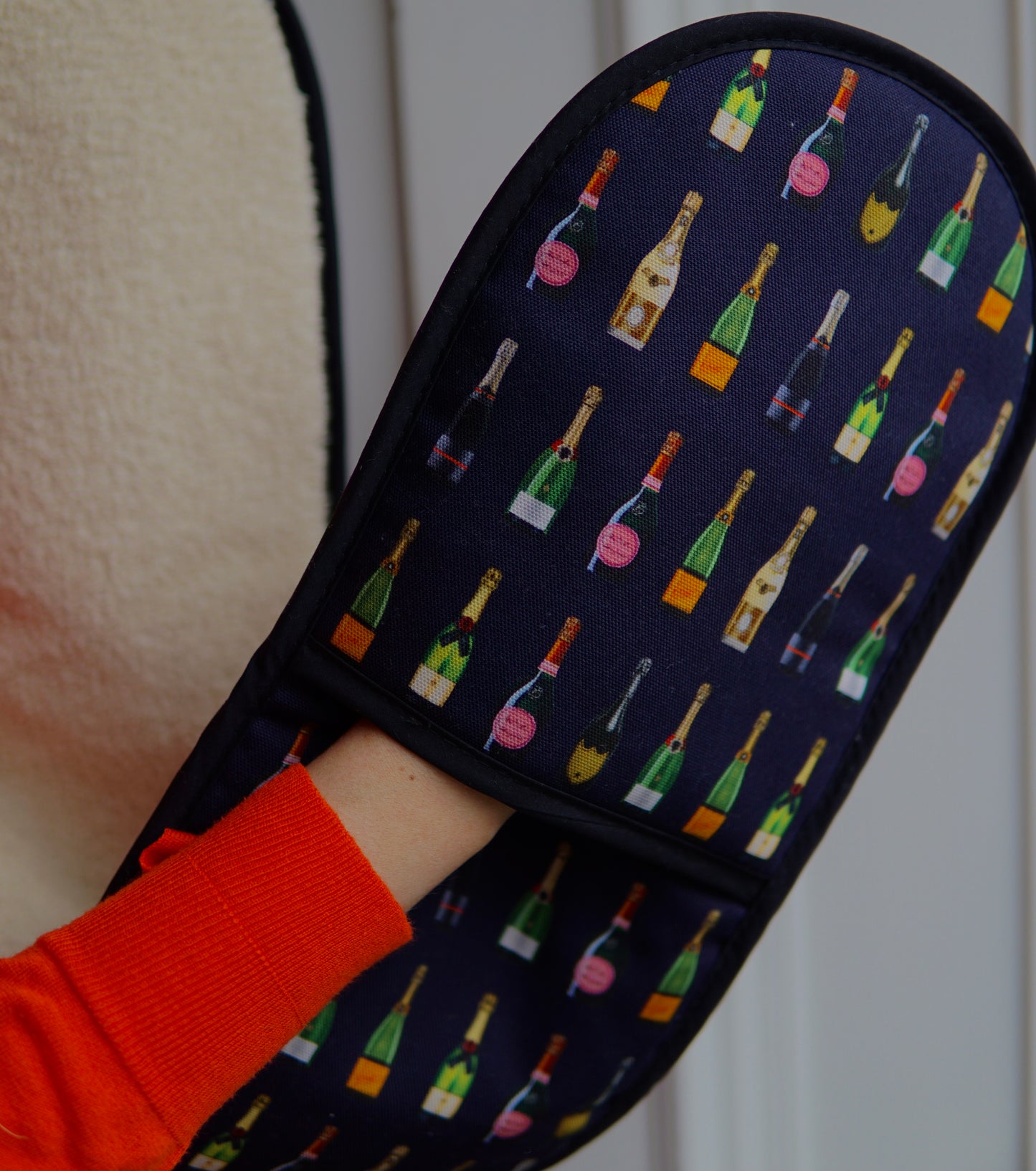 Champagne & Fizz Double Oven Gloves
