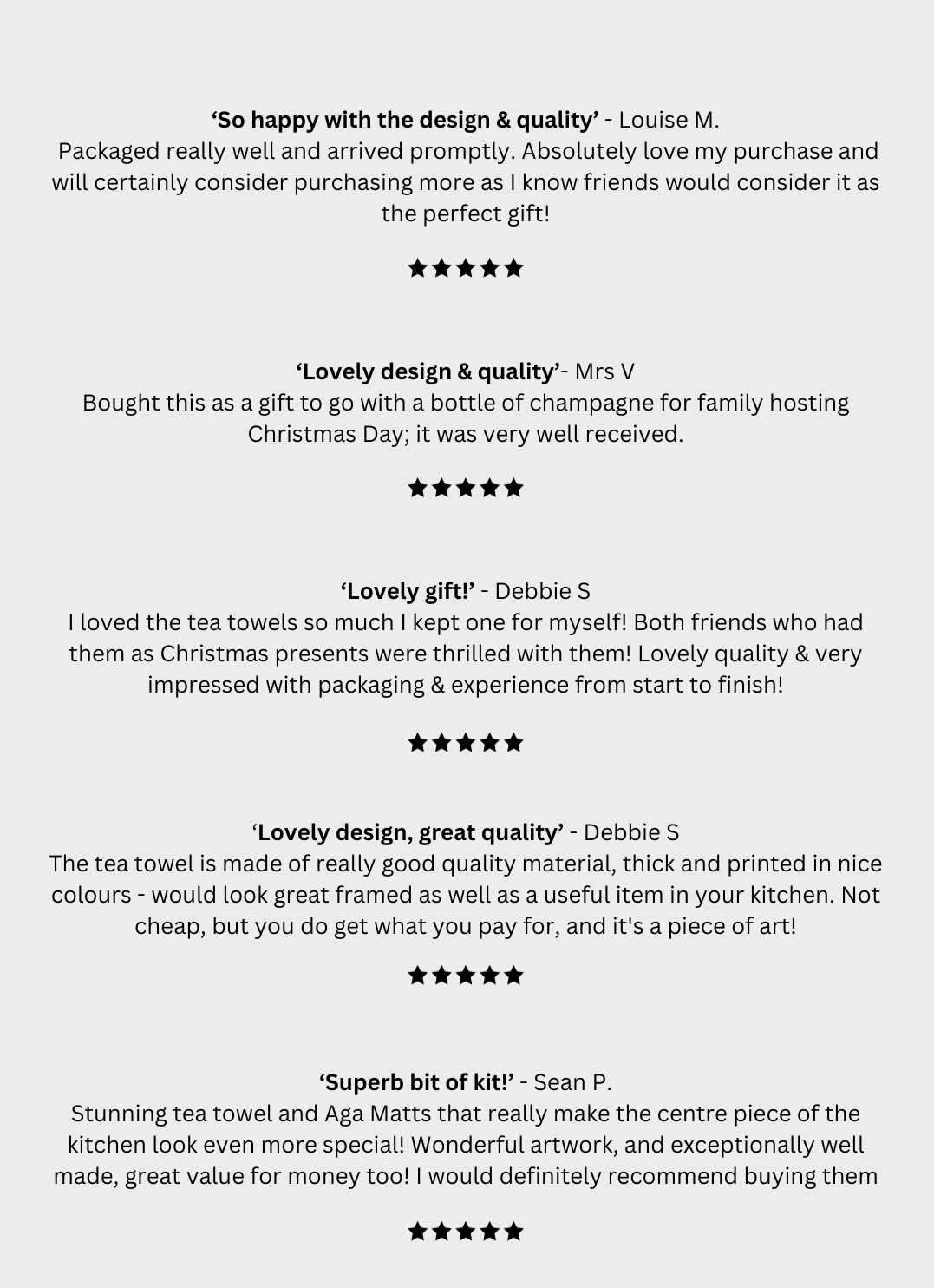 Reviews Jessica Anderton Designs