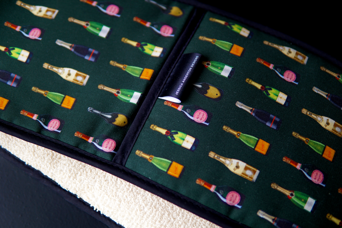 Champagne & Fizz Double Oven Gloves