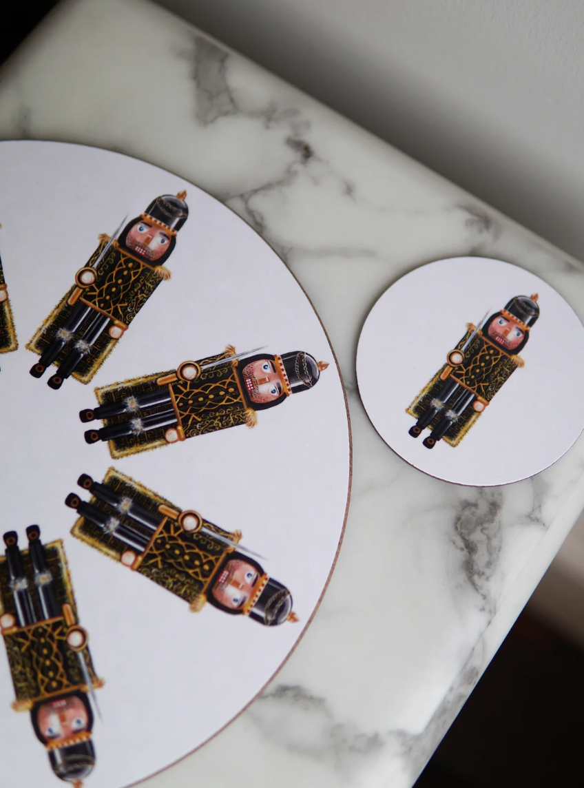 Designer Nutcracker Coasters