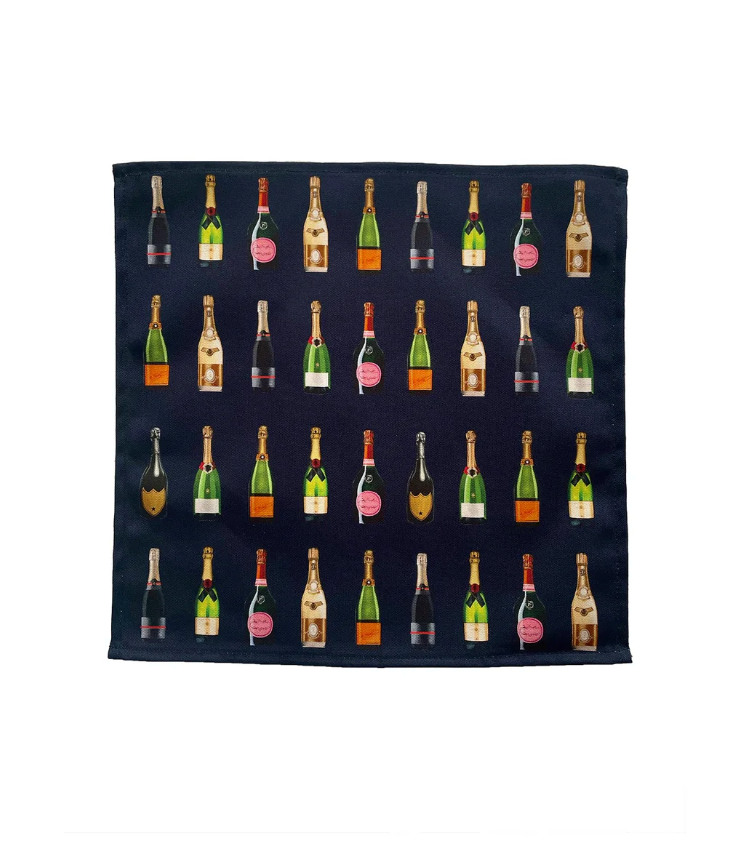 Champagne & Fizz Cotton Napkins - Sale