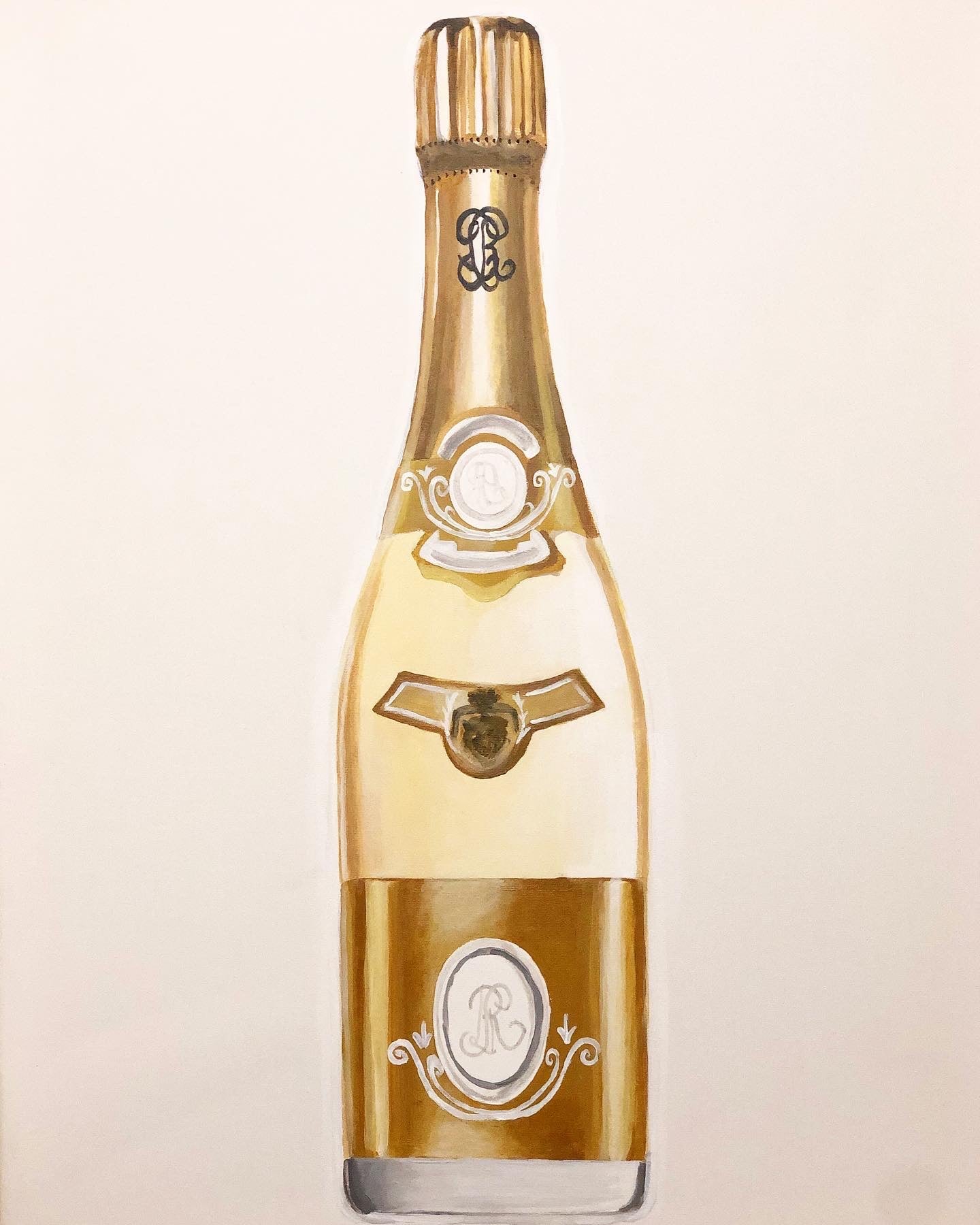 Louis Roederer Cristal Champagne Painting