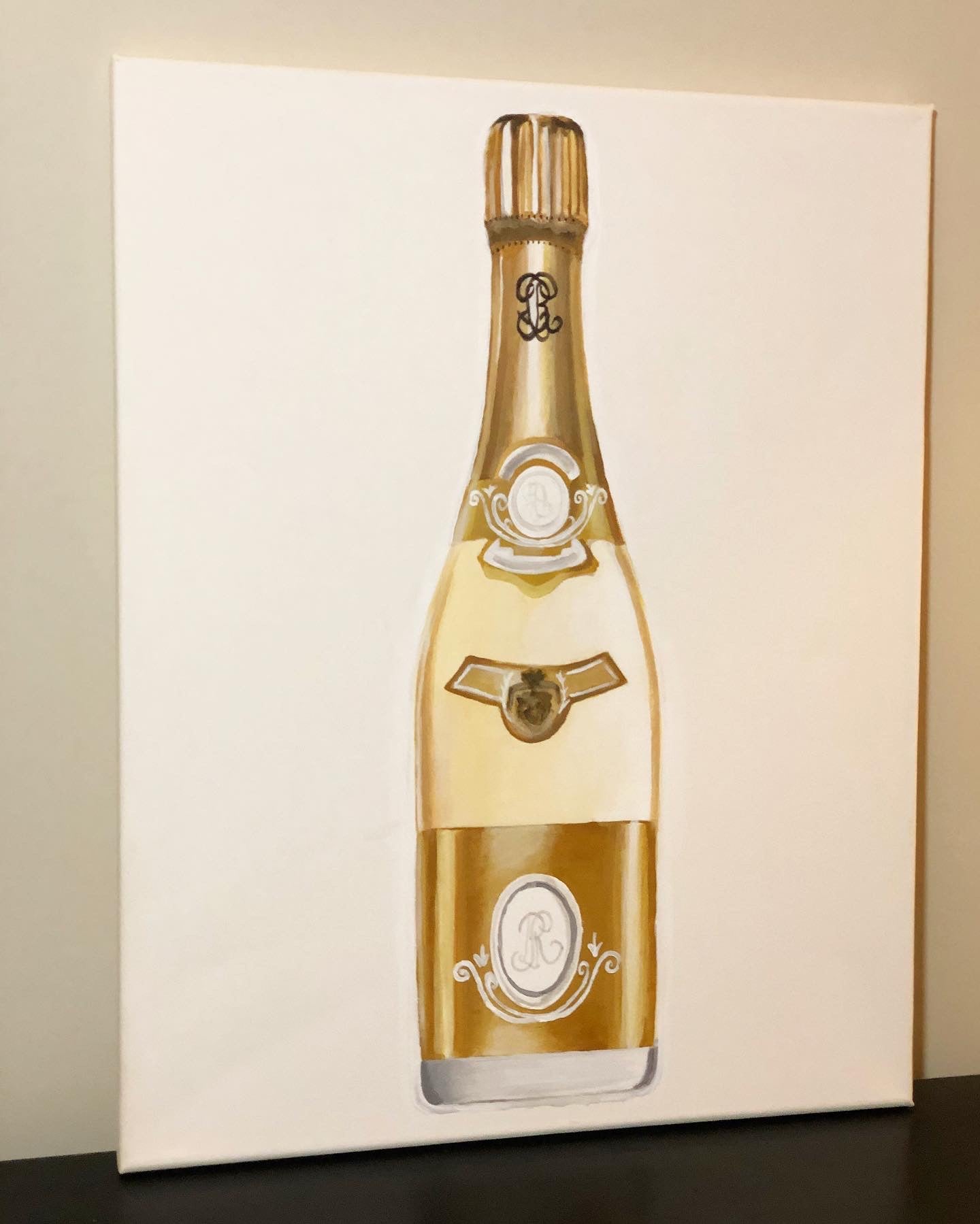Louis Roederer Cristal Champagne Painting