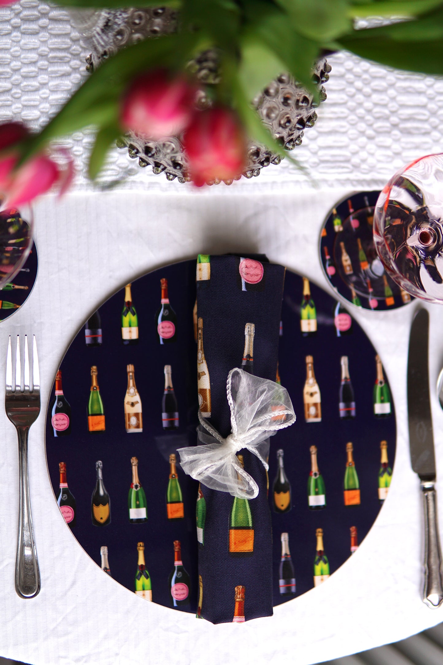 Champagne & Fizz Cotton Napkins