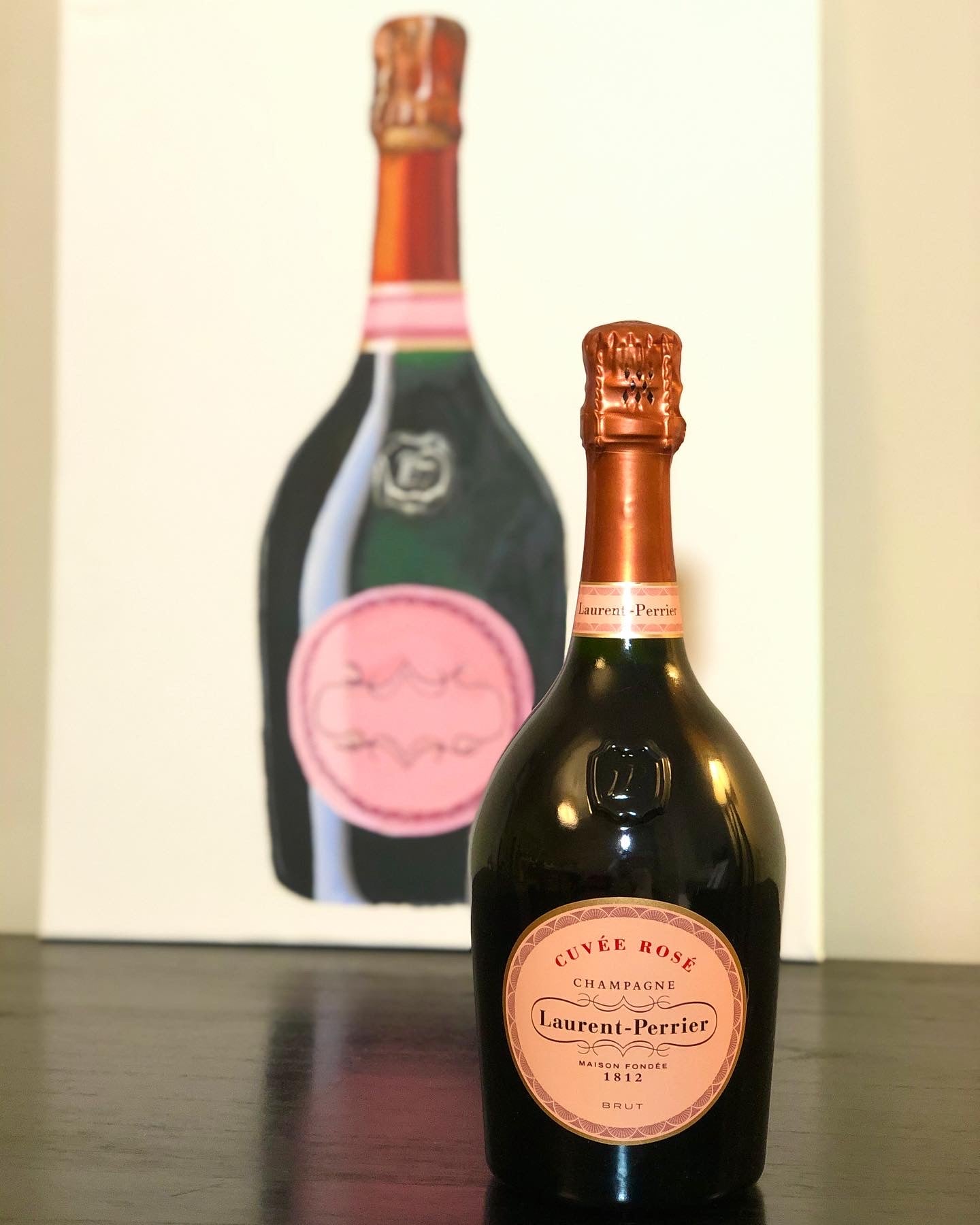 Laurent-Perrier Cuvée Rosé Champagne Painting