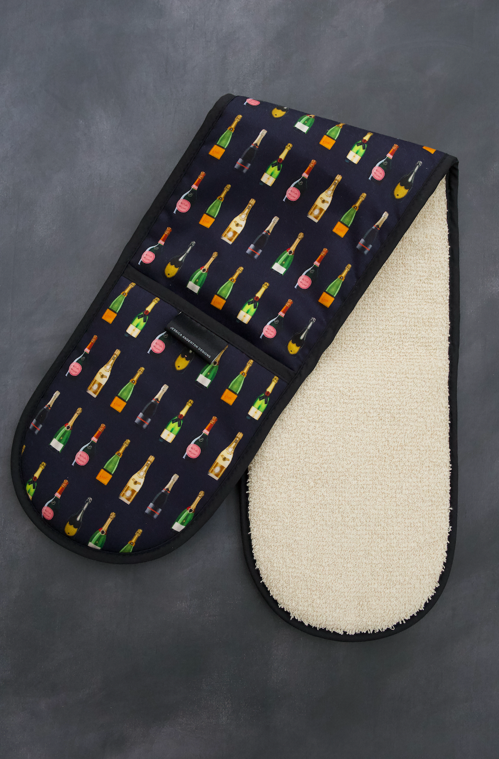 Champagne & Fizz Double Oven Gloves
