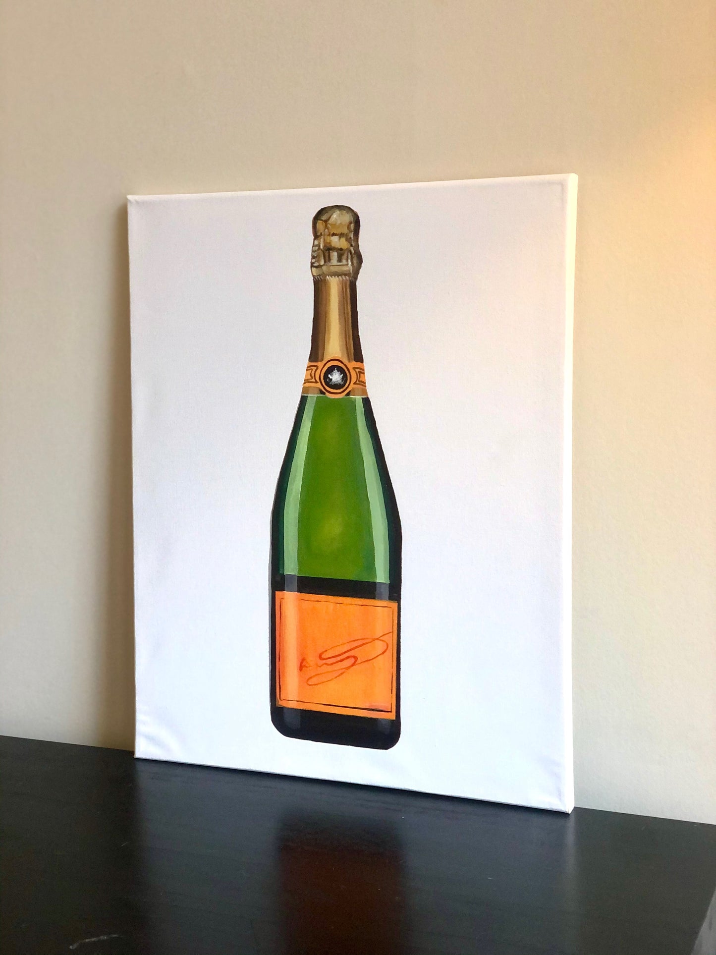 Veuve Clicquot Champagne Painting