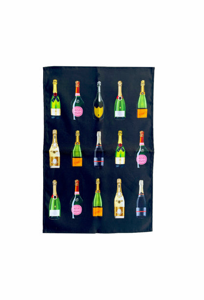 Champagne & Fizz Tea Towel - Sample Sale