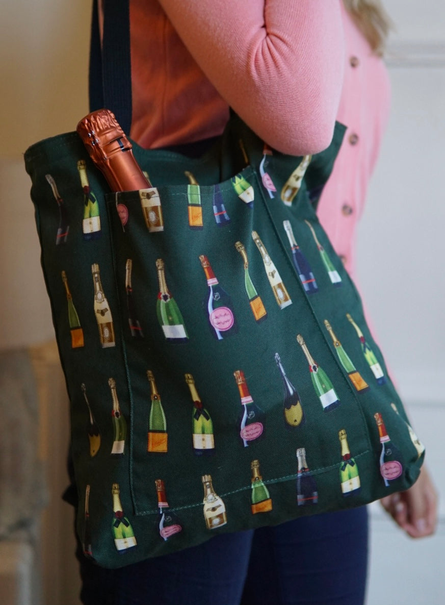 Reversible Champagne & Fizz Tote Bag