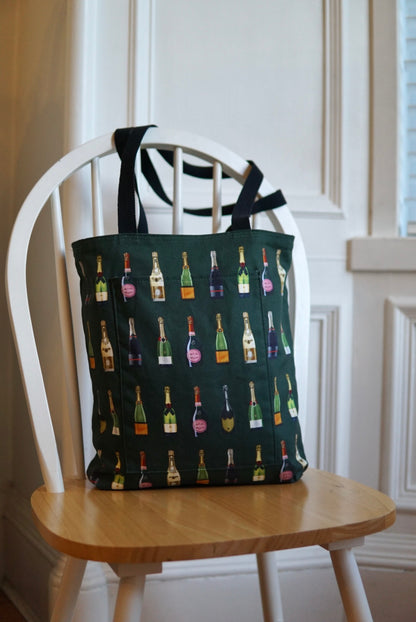 Reversible Champagne & Fizz Tote Bag