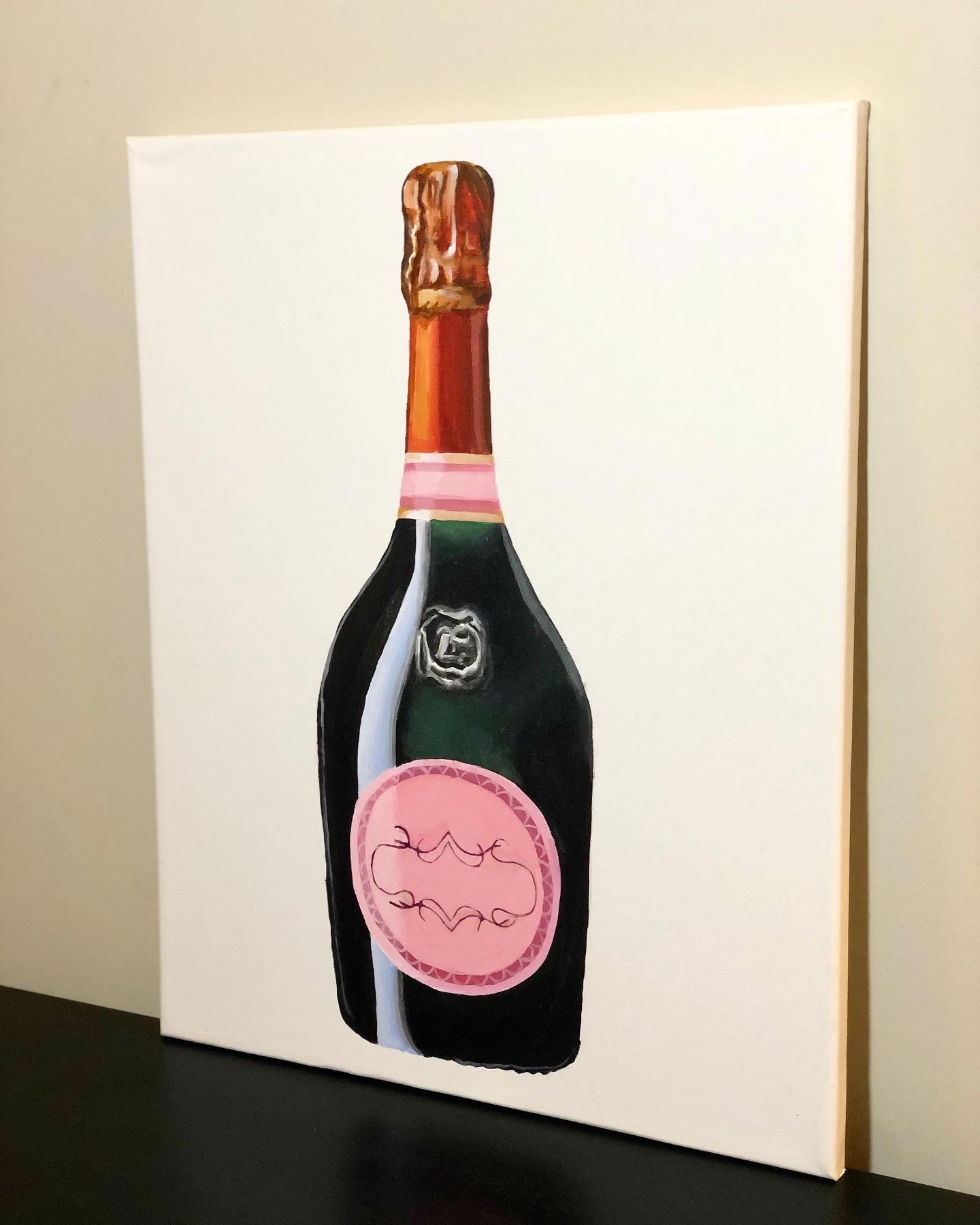 Laurent-Perrier Cuvée Rosé Champagne Painting