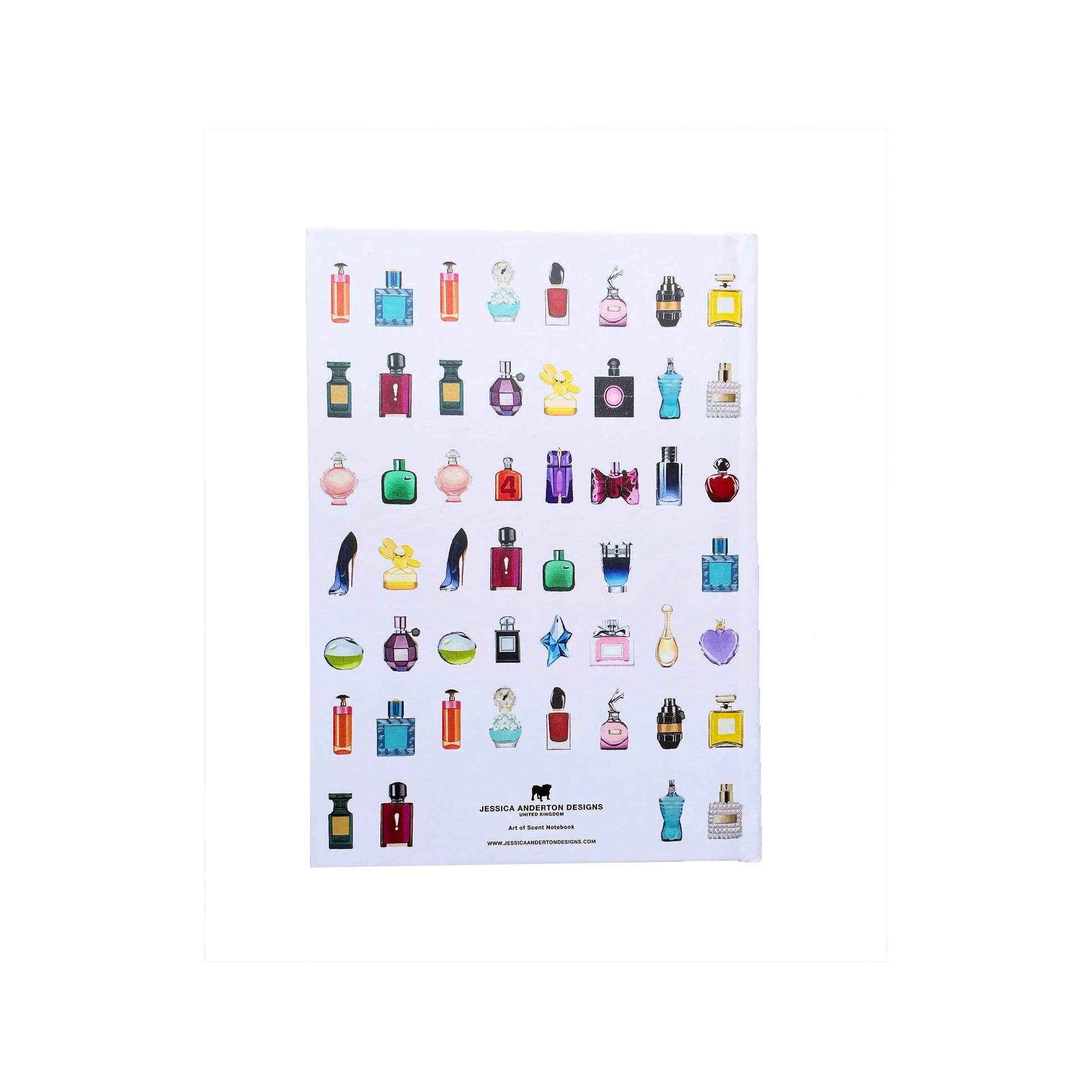 perfume bottle hardback notebook journal