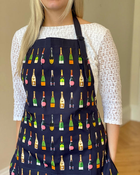 Champagne & Fizz Apron Kitchen Textiles