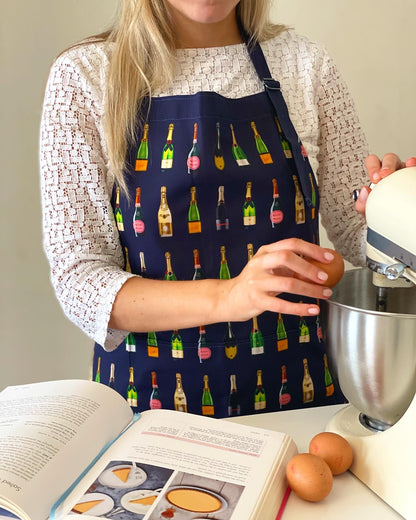 Champagne Apron cooking eggs baking kitchen aid