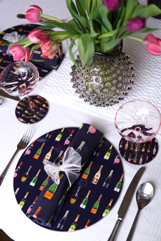 Champagne & Fizz Cotton Napkins