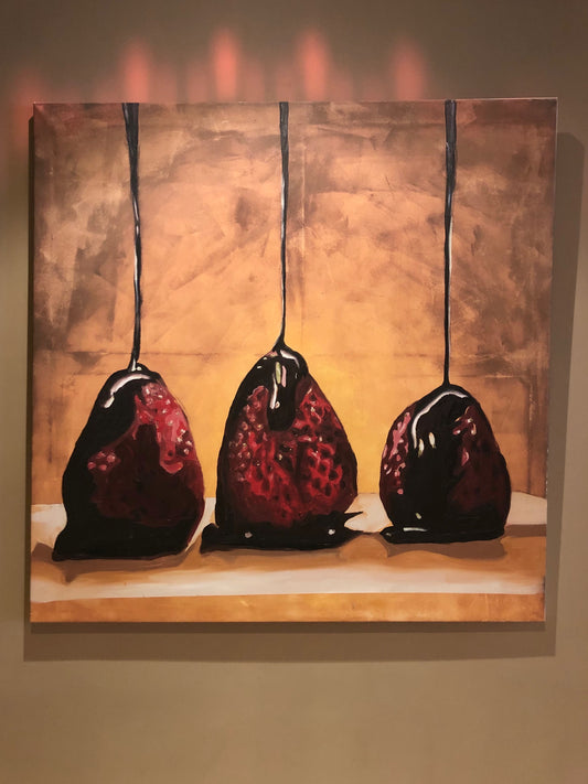 strawberry and chocolate painting 