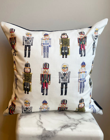 Designer Nutcracker Velvet Cushions