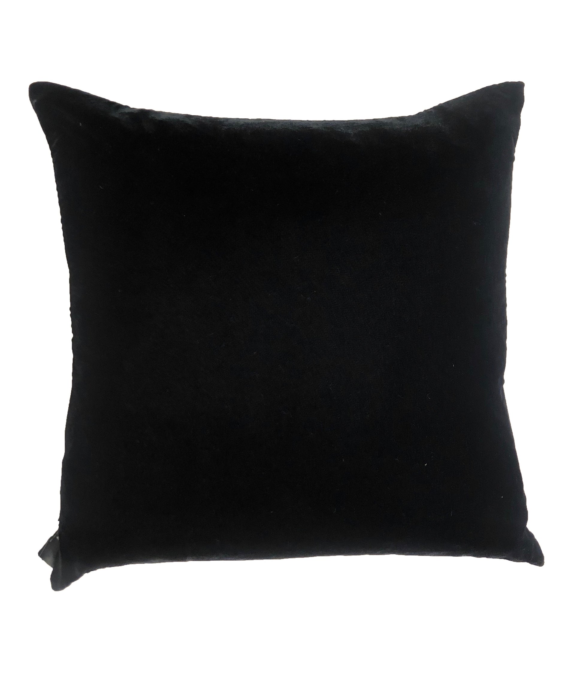 Black Velvet Cushion Reverse