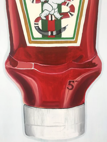 sauce painting artwork Heinz ketchup
