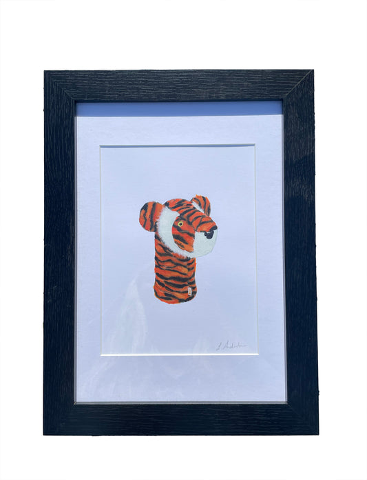 Tiger Head Cover Original Painting