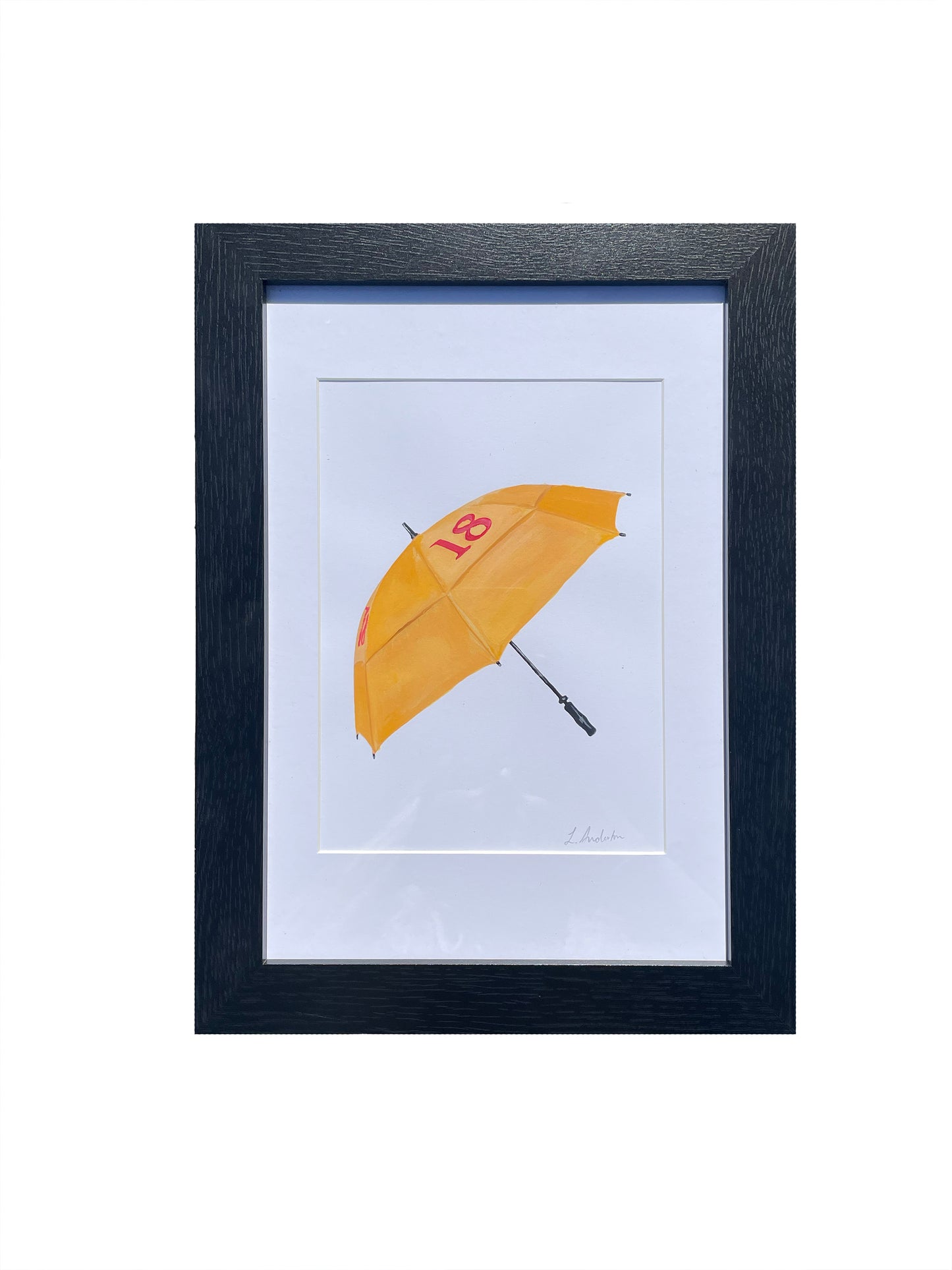 Golf Umbrella Original Painting